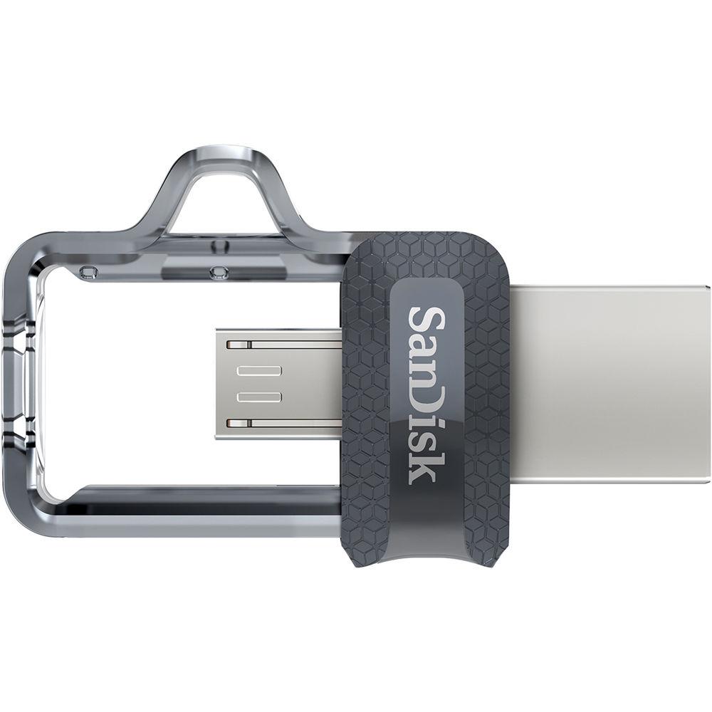 SanDisk 64GB Ultra Dual m3.0 USB 3.0 micro-USB Flash Drive