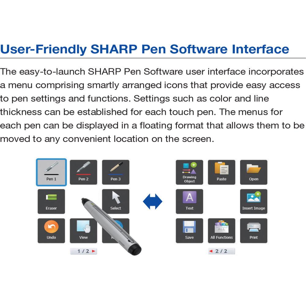 Sharp 70" Class Aquos Board Interactive Display System with Wireless Connectivity