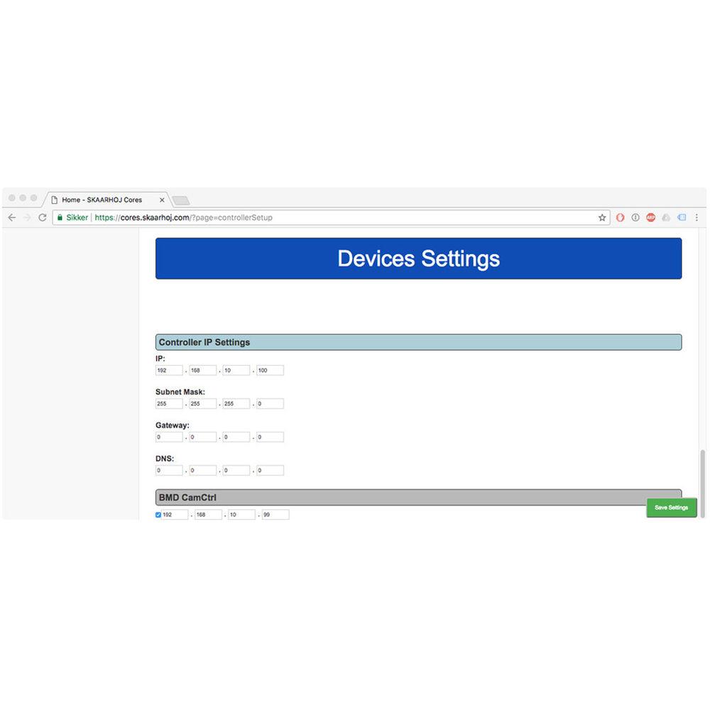 SKAARHOJ WiFi-B4 CCU Wireless Lens Control Interface for URSA Mini Mini Pro & Studio
