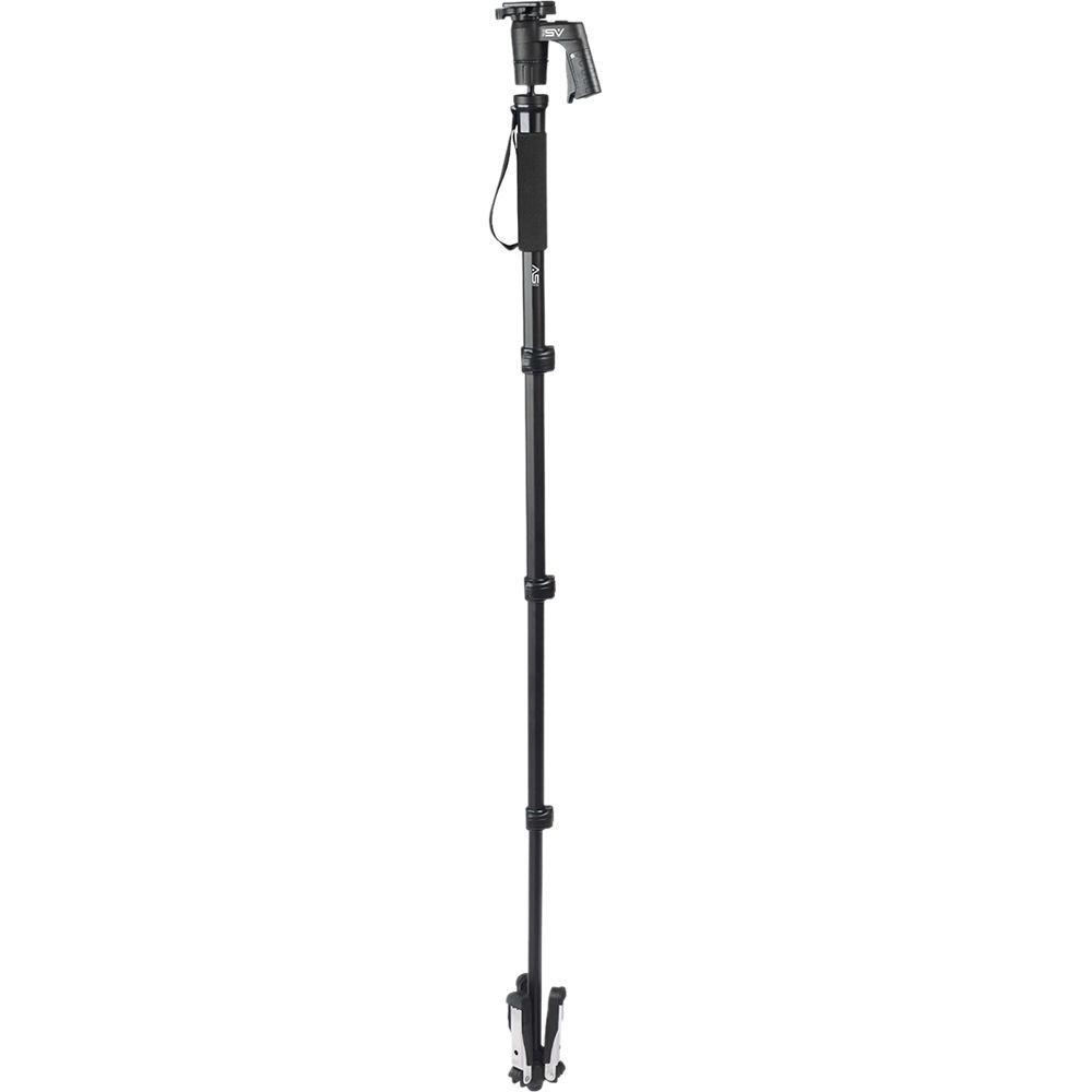 Smith-Victor 58" QuikGrip Monopod with Pistol Grip Ball Head
