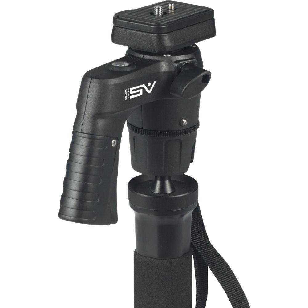 Smith-Victor 58" QuikGrip Monopod with Pistol Grip Ball Head