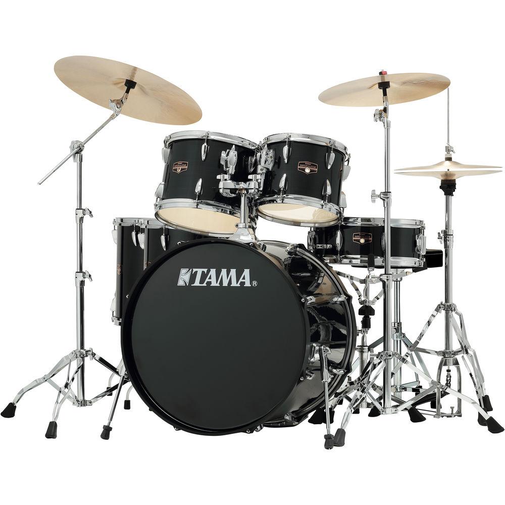 TAMA IP62NCHBK Imperialstar 6-Piece Drum Set with Cymbals