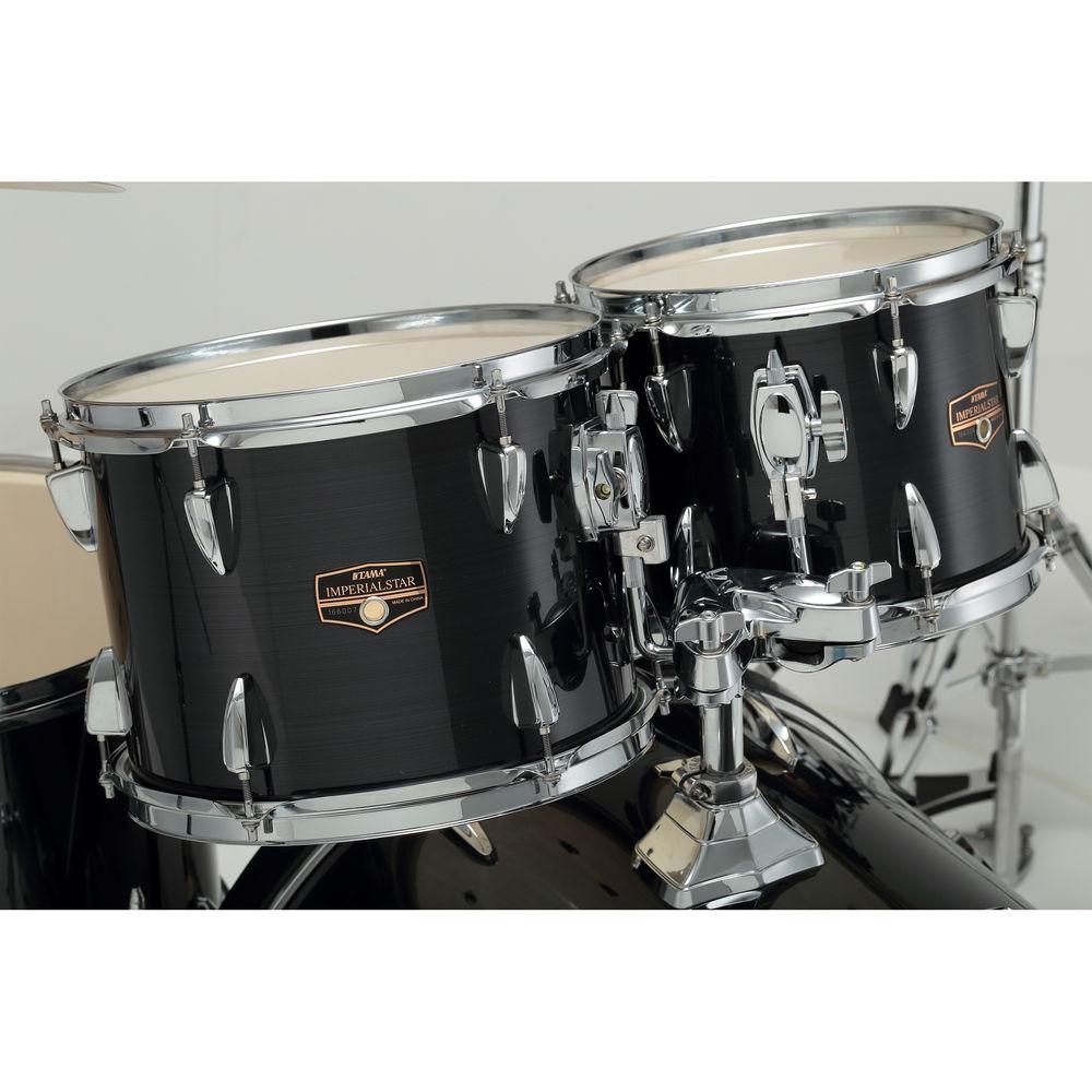 TAMA IP62NCHBK Imperialstar 6-Piece Drum Set with Cymbals