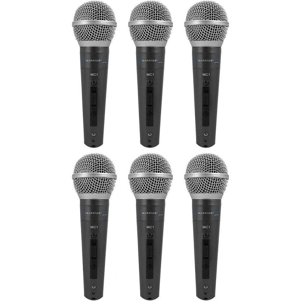 Technical Pro Stage Series Bluetooth StagePack12 V2 PA with Mic Mixer Amplifier, 6 Microphones, 2 Speakers, and More