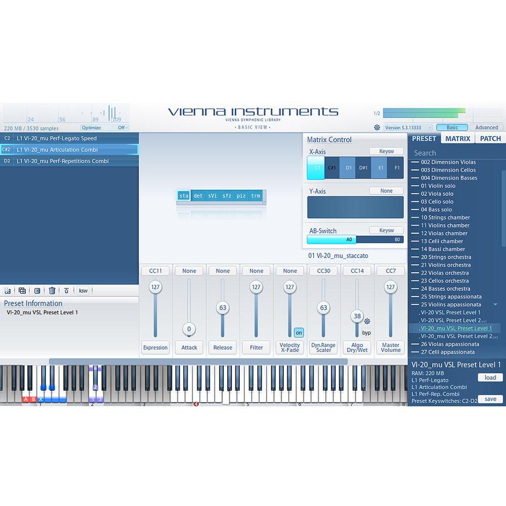 Vienna Symphonic Library Vienna Dimension Strings Bundle Standard - Vienna Instruments