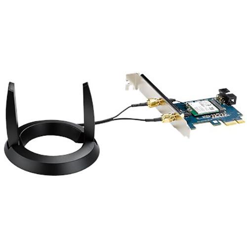 ASUS Wireless-AC1200 Dual-Band PCIe Wi-Fi Adapter with Bluetooth 4.2 Connectivity, ASUS, Wireless-AC1200, Dual-Band, PCIe, Wi-Fi, Adapter, with, Bluetooth, 4.2, Connectivity