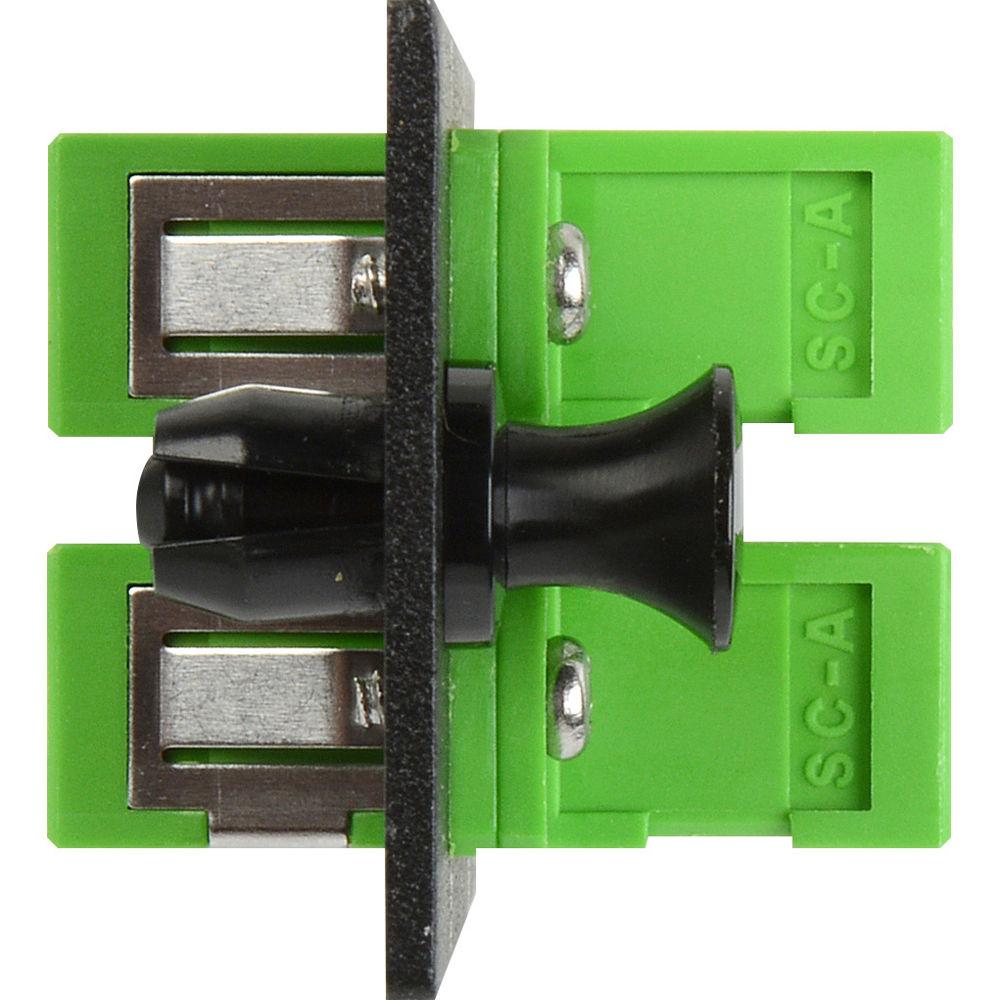 Camplex 6-Port SC APC Duplex Singlemode Fiber Adapter Plate Module with Ceramic Connectors