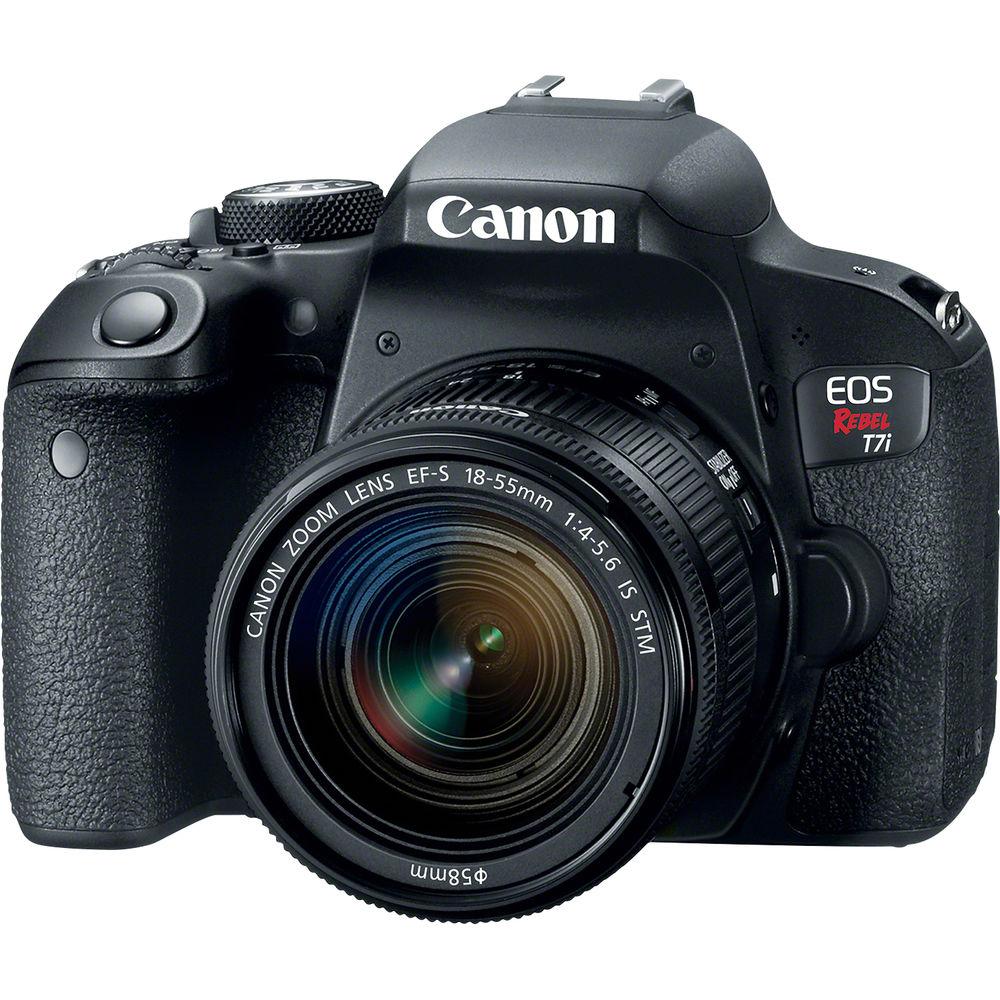Canon EOS Rebel T7i DSLR Camera with 18-55mm Lens Video Creator Kit