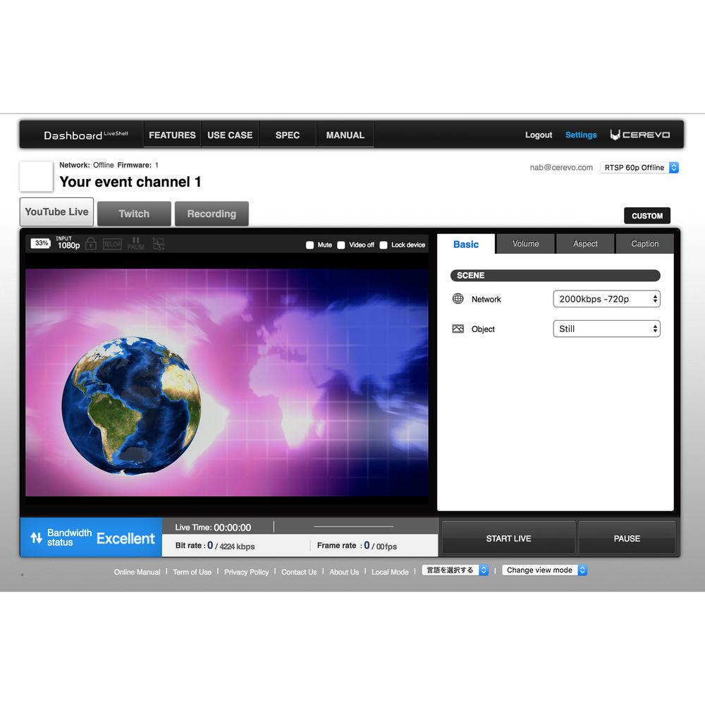 Cerevo USA LiveShell X