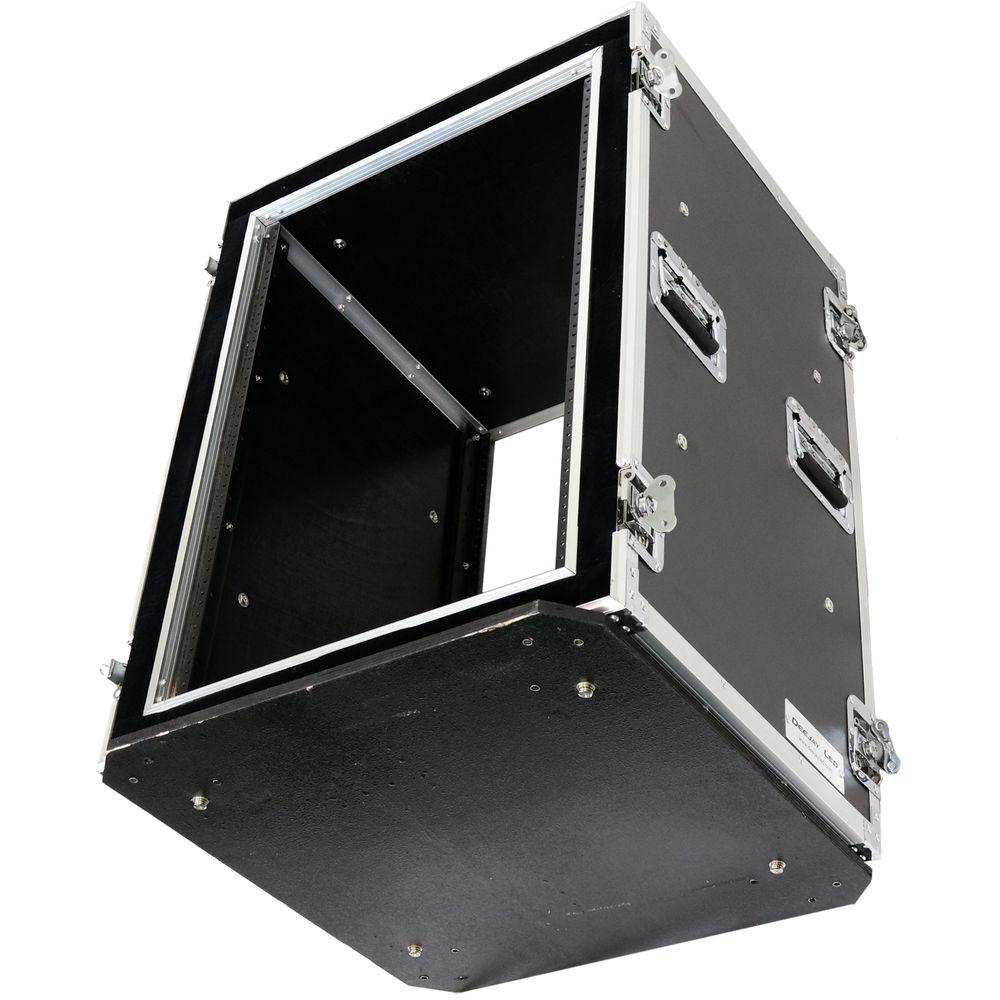 DeeJay LED Flight Road Case for 16 RU Shock Mount Amplifier