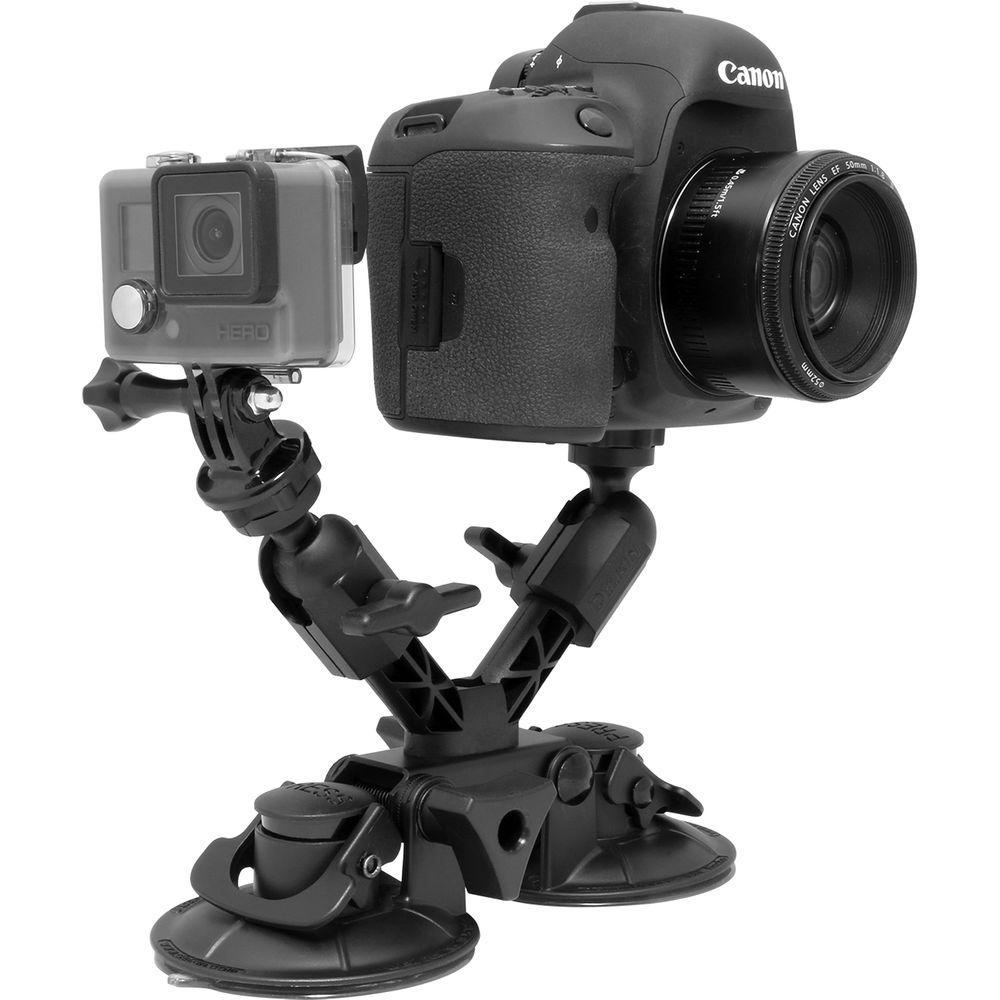 Delkin Devices Fat Gecko X Mount with Dual Camera Support and Dual Suction