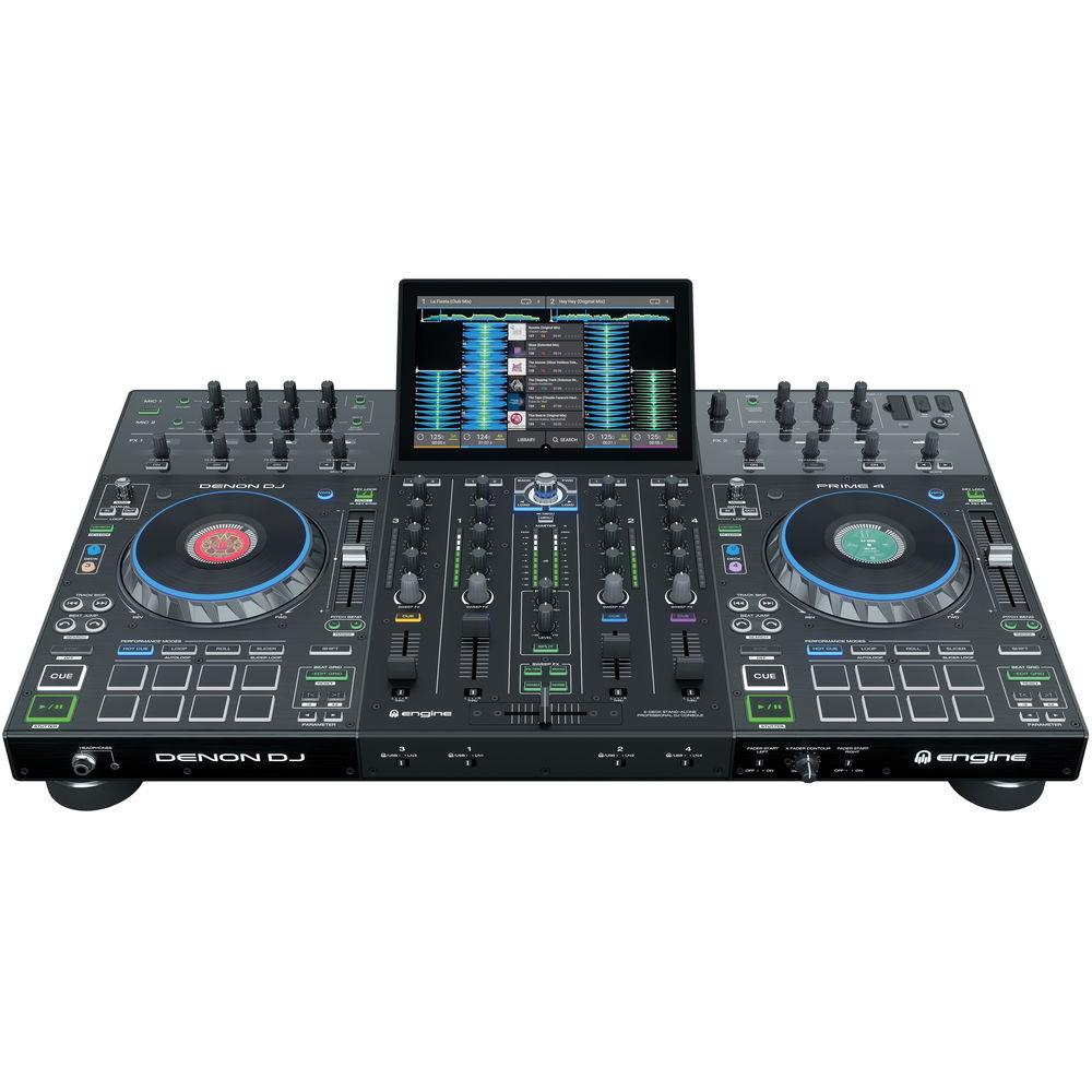 Denon DJ Prime 4 - Standalone 4-Deck DJ System with 10" Touchscreen