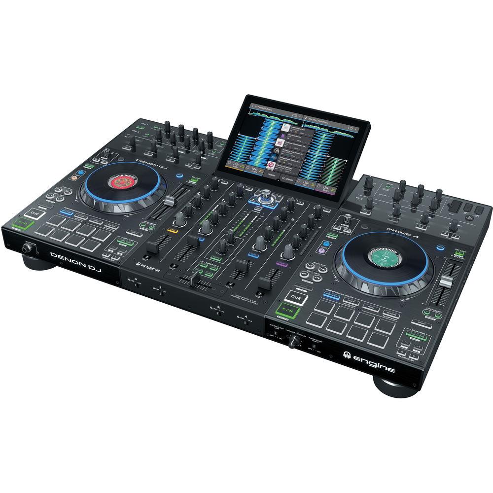 Denon DJ Prime 4 - Standalone 4-Deck DJ System with 10" Touchscreen