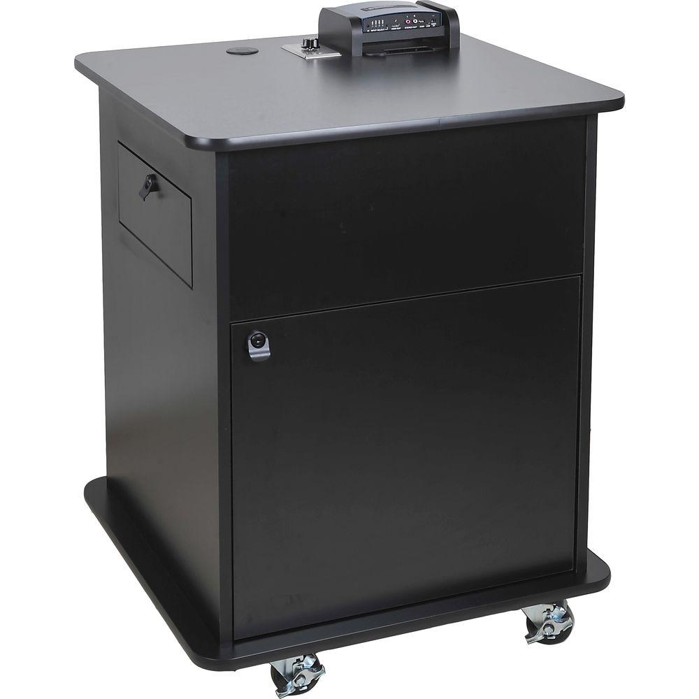 Elmo ECART-PSW AV Cart with Switcher, Speakers, & Amplifier