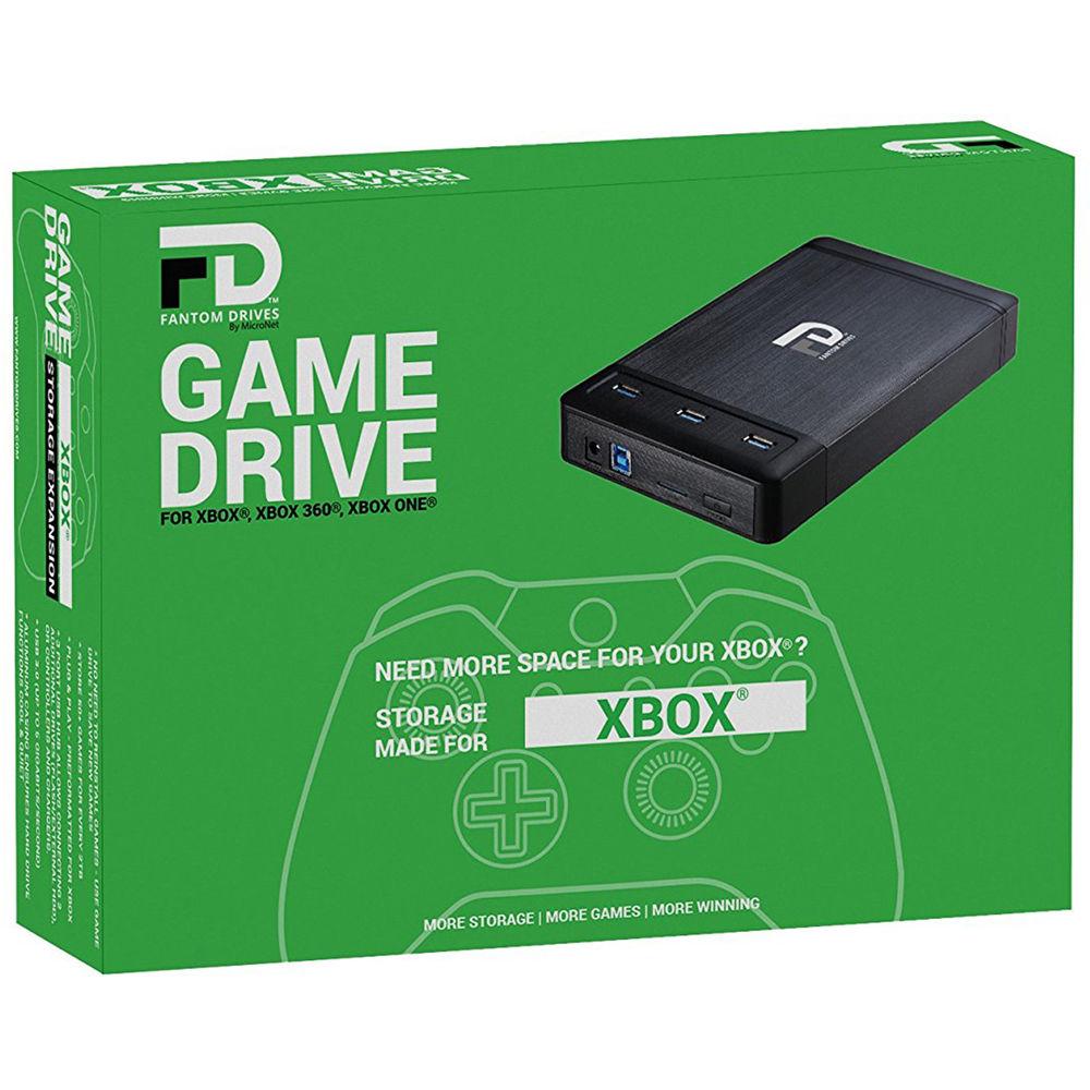 Fantom 6TB USB 3.1 Gen 1 Xbox External Hard Drive with 3-Port USB Hub