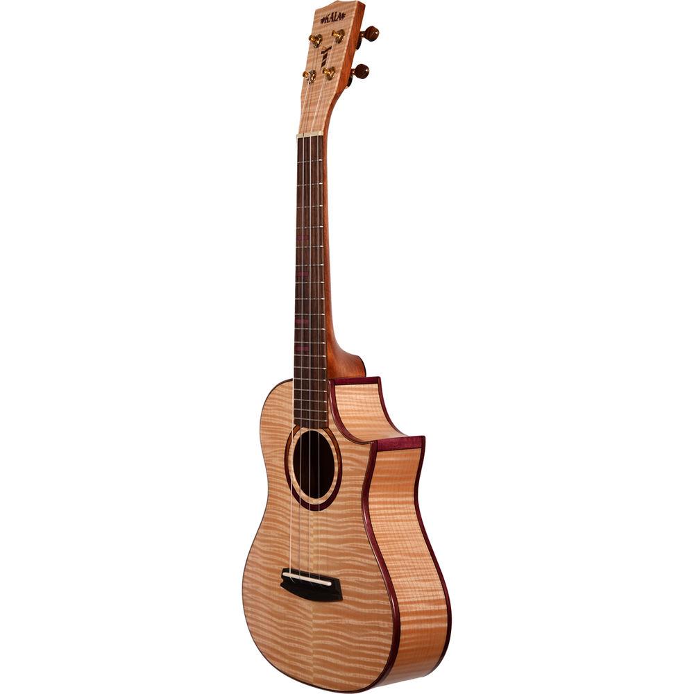 KALA MAPL-T-3C-C Three Cord Strand Maple Tenor Cutaway Ukulele