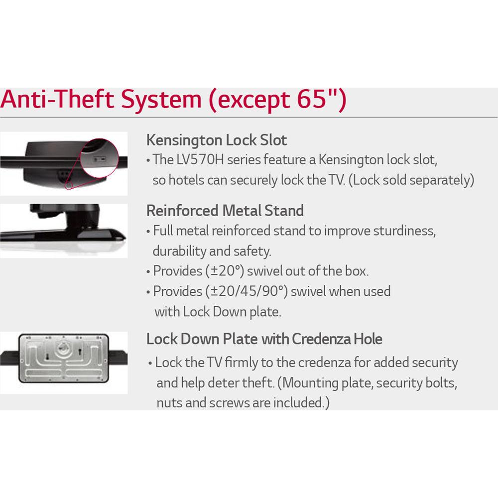 LG 40" Pro:Centric Hospitality LED TV with Integrated Pro:Idiom and b-LAN