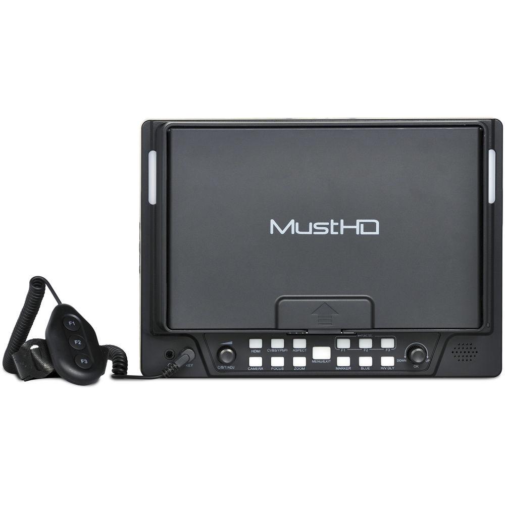 MustHD 7" 4K 3G-SDI & HDMI IPS On-Camera Monitor