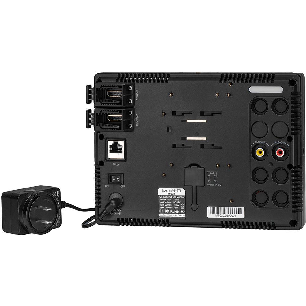 MustHD 7" 4K HDMI IPS On-Camera Monitor