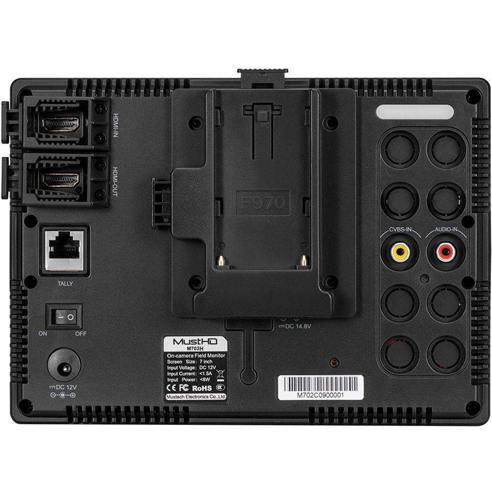MustHD 7" 4K HDMI IPS On-Camera Monitor
