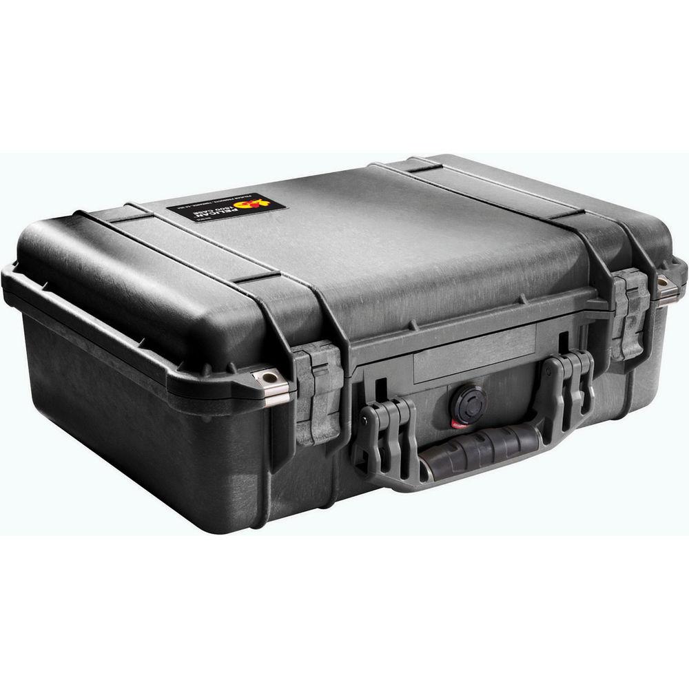 Pelican 1504 Waterproof 1500 Case with Yellow and Black Divider Set