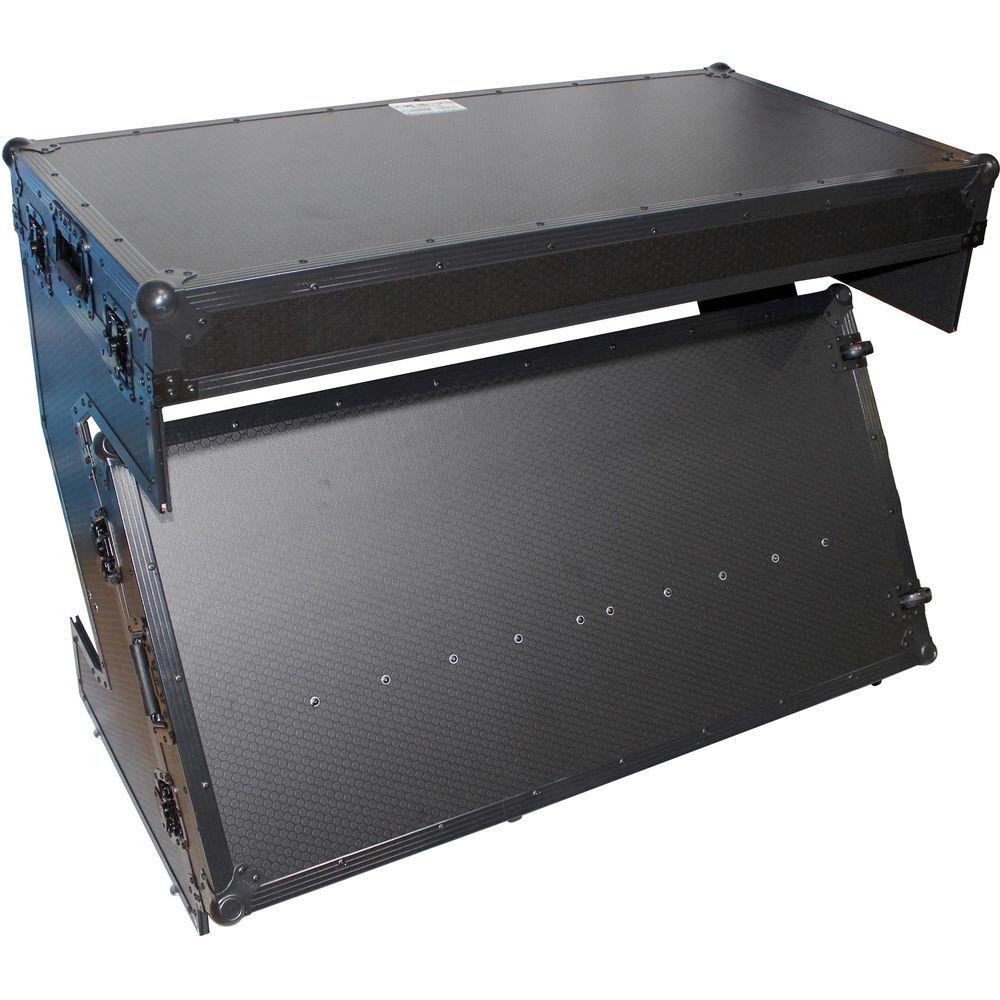 ProX Portable Z-Style DJ Table Flight Case with Handles & Wheels
