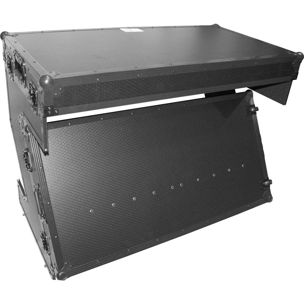 ProX Portable Z-Style DJ Table Flight Case with Handles & Wheels
