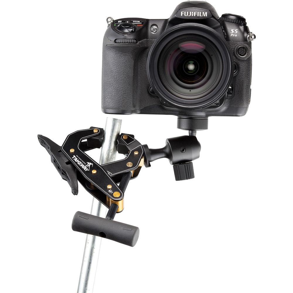 Takeway T1 Clampod Clamp Mount Stand for Cameras, Smartphones & Tablets