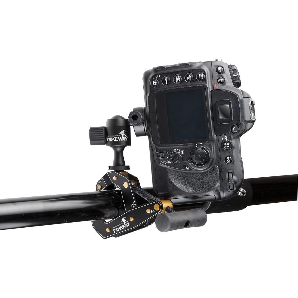 Takeway T1 Clampod Clamp Mount Stand for Cameras, Smartphones & Tablets