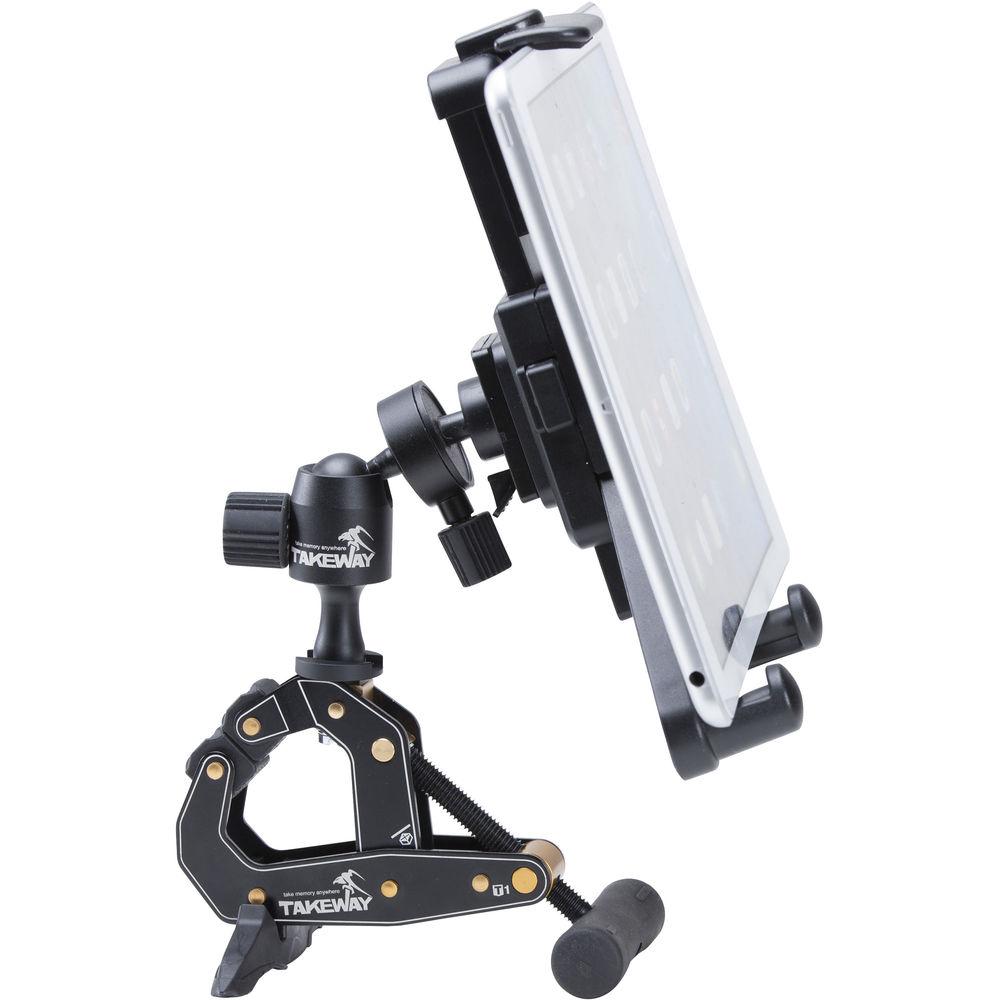 Takeway T1 Clampod Clamp Mount Stand for Cameras, Smartphones & Tablets