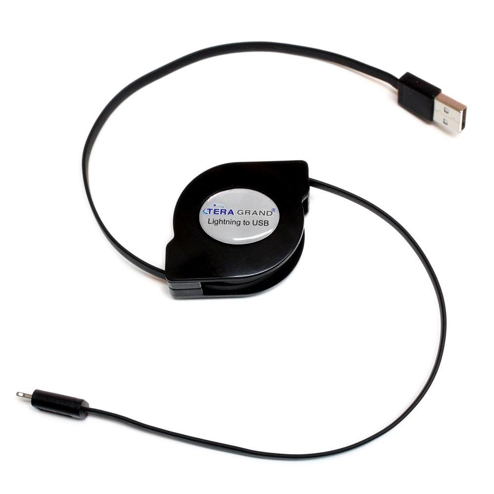 Tera Grand Retractable USB Type-A to Lightning Cable