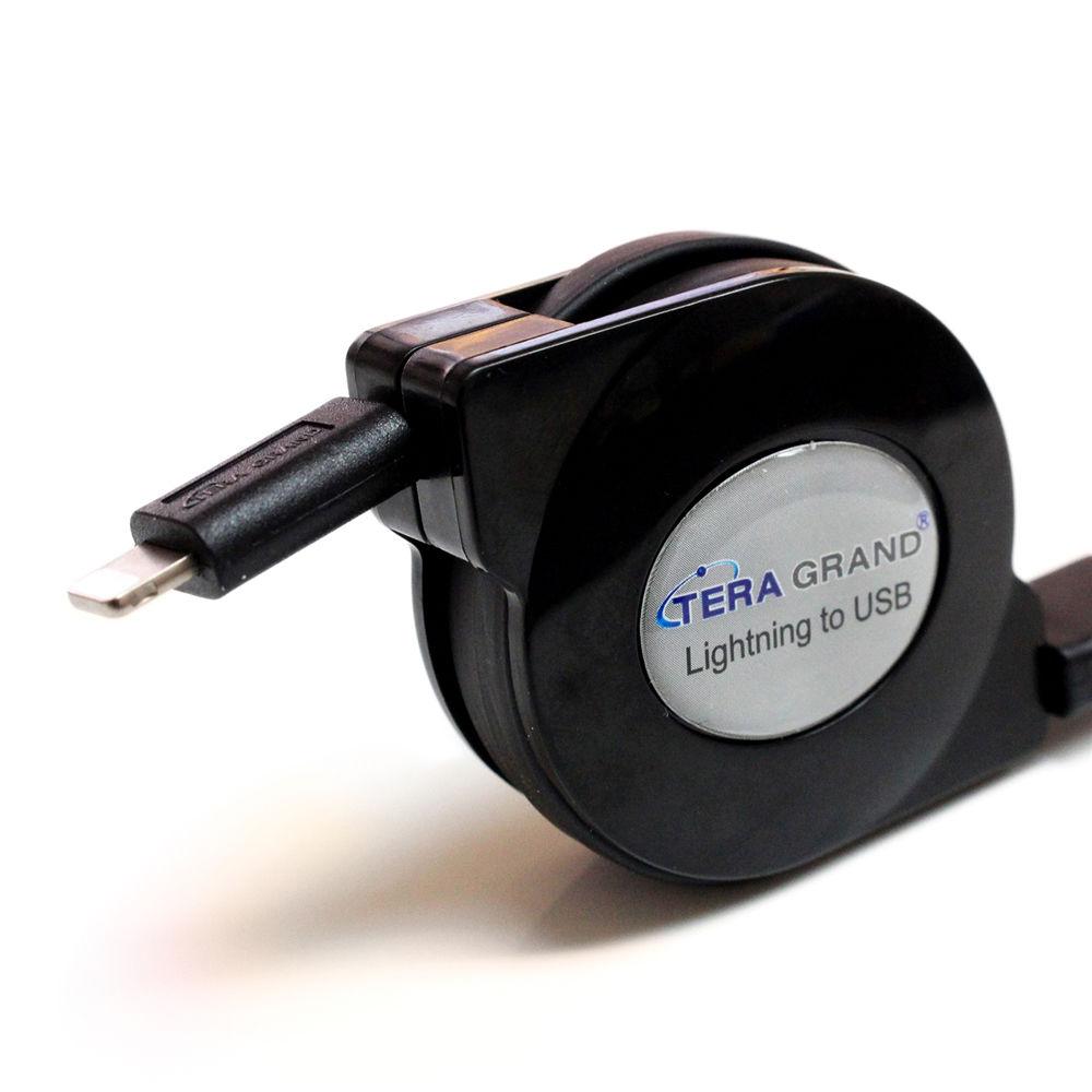 Tera Grand Retractable USB Type-A to Lightning Cable