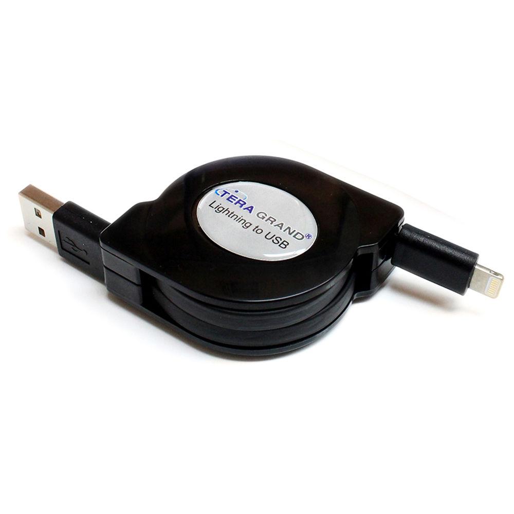 Tera Grand Retractable USB Type-A to Lightning Cable