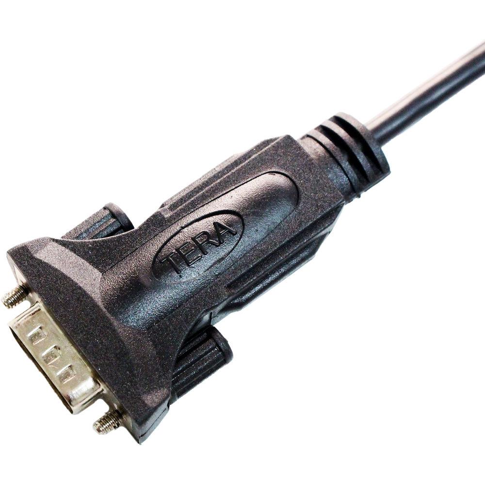 Tera Grand USB 2.0 to 9-Pin Sub-D RS232 Serial Adapter Cable with FTDI Chipset and Thumbscrews