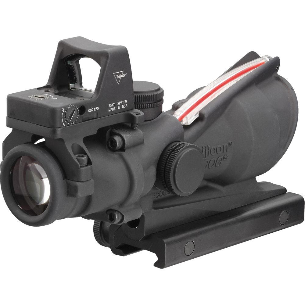 Trijicon 4x32 ACOG Dual Illuminated Riflescope and 3.25 MOA Red Dot Type 2 RMR Sight Kit