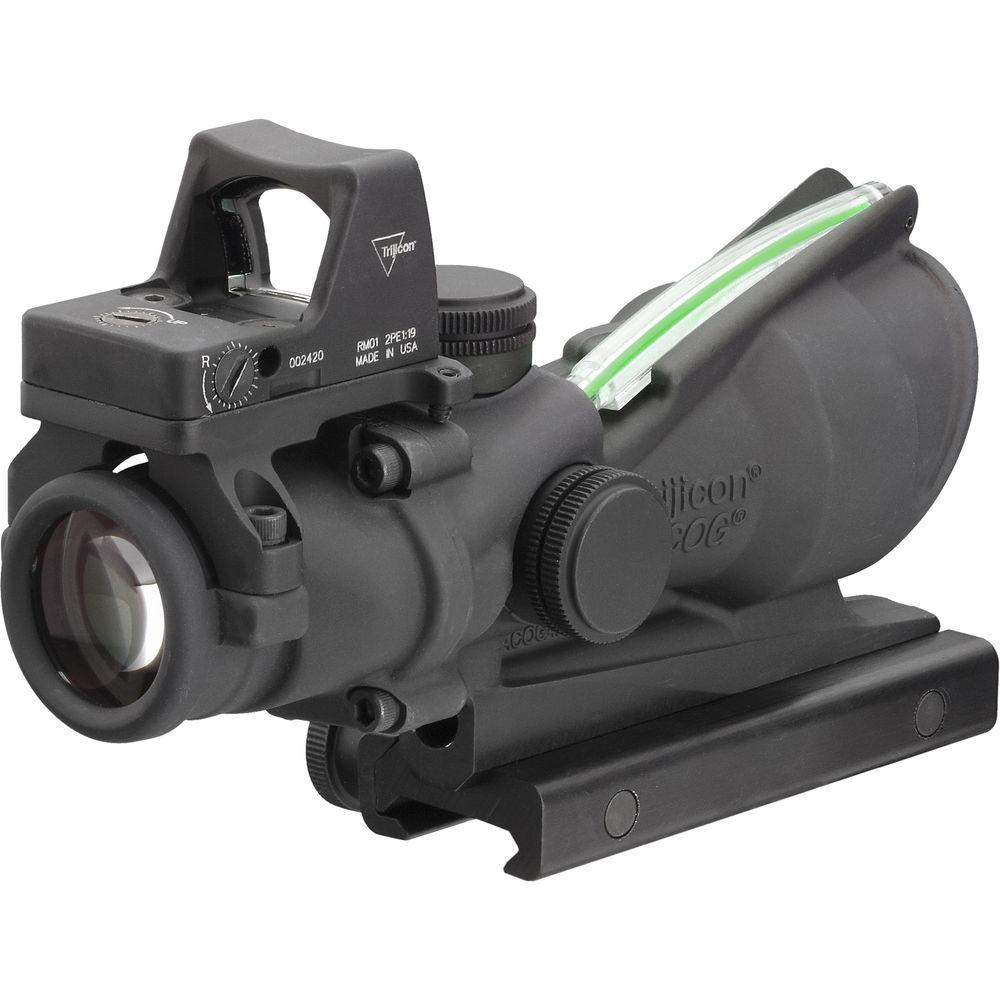 Trijicon 4x32 ACOG Dual Illuminated Riflescope and 3.25 MOA Red Dot Type 2 RMR Sight Kit
