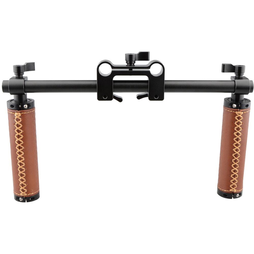 CAMVATE Leather Handle Grips Handlebar Support Kit for DSLR Camcorder Shoulder Rig