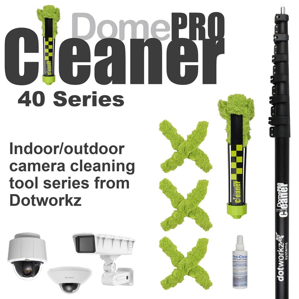 Dotworkz DomeCleanerPRO 40 Series Indoor Outdoor Lens Cleaning Kit with 7-40