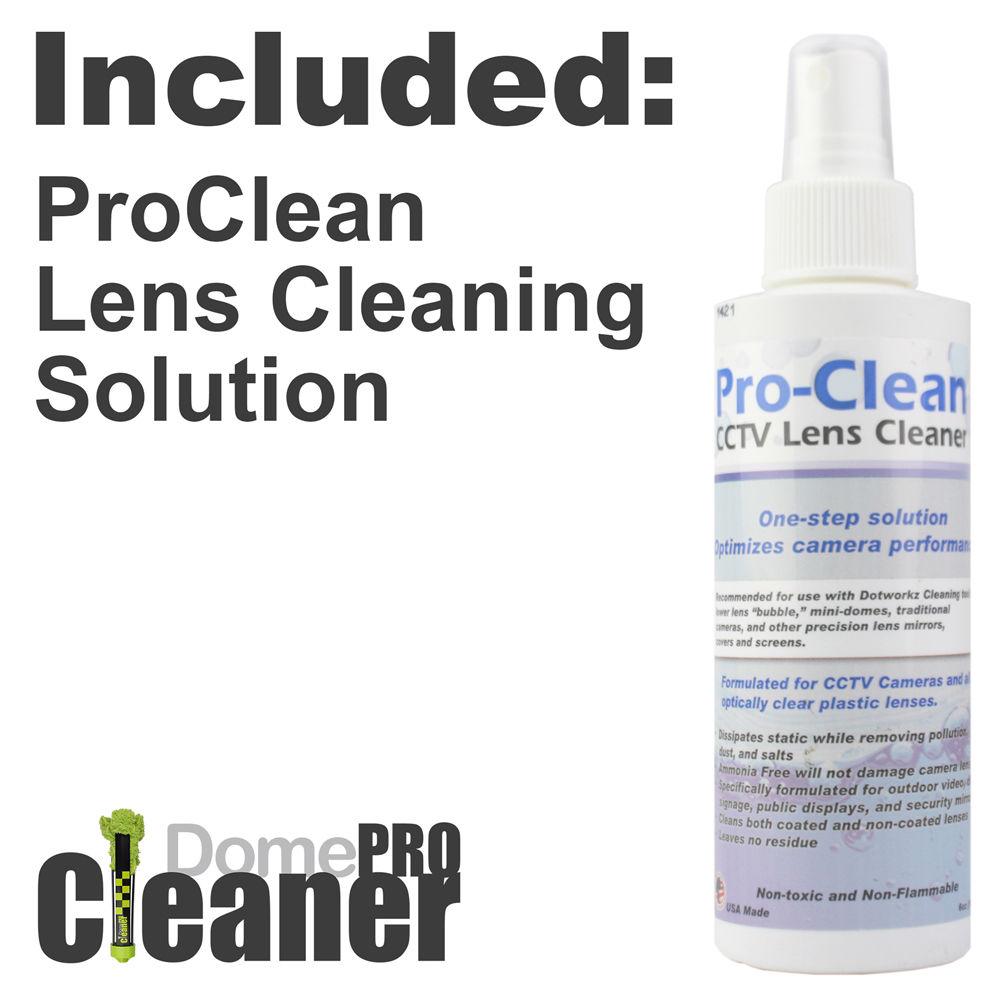 Dotworkz DomeCleanerPRO 40 Series Indoor Outdoor Lens Cleaning Kit with 7-40