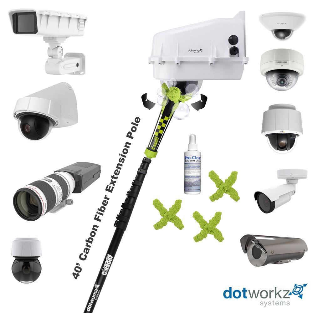 Dotworkz DomeCleanerPRO 40 Series Indoor Outdoor Lens Cleaning Kit with 7-40