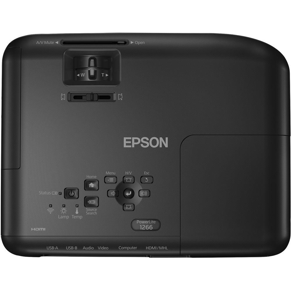 Epson PowerLite 1266 3600-Lumen WXGA 3LCD Projector