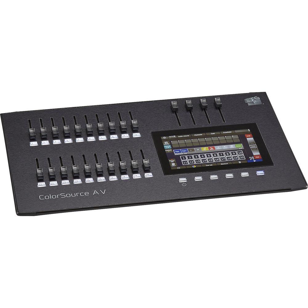 ETC 20-Fader ColorSource AV Console with Network, Audio, and Video