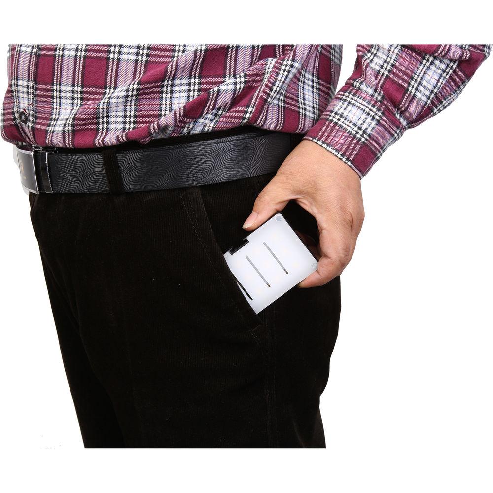 GVB Gear Compact Daylight On-Camera Light with Built-In Battery