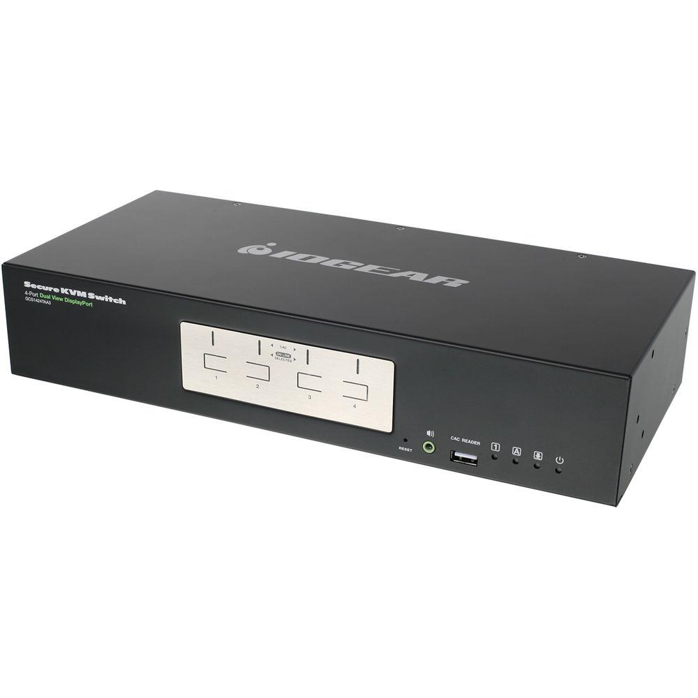 IOGEAR 4-Port Dual View DisplayPort Secure KVM Switch