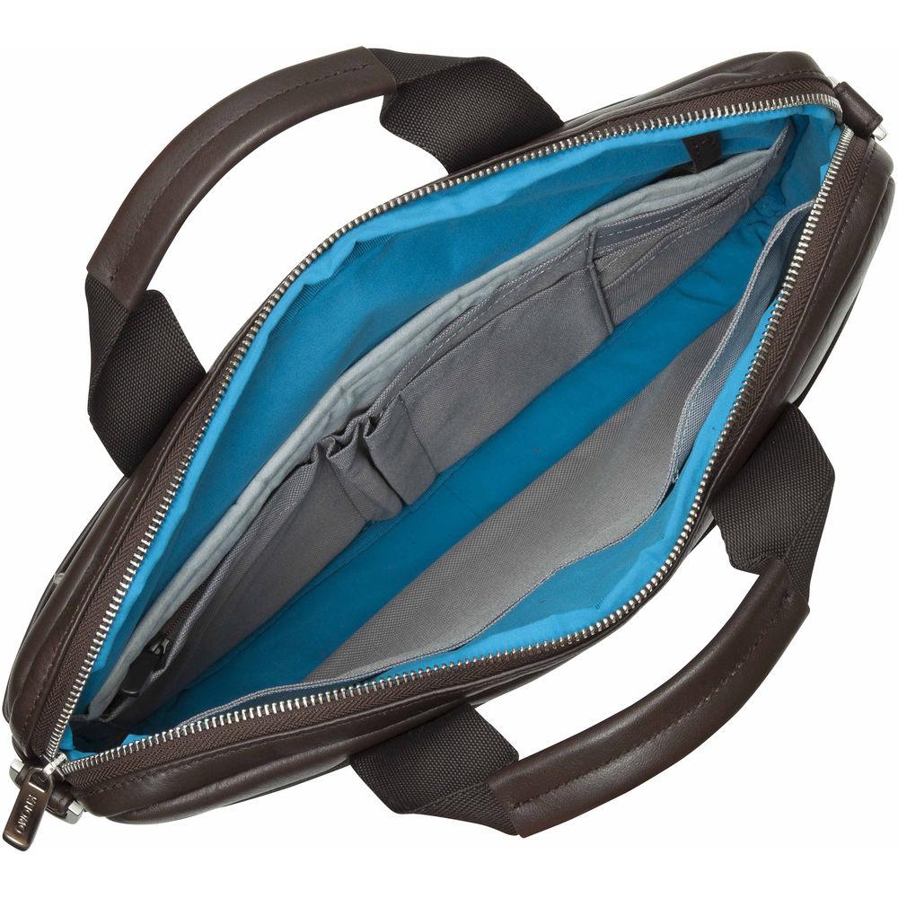 KNOMO USA 13" Stanford Leather Laptop Briefcase