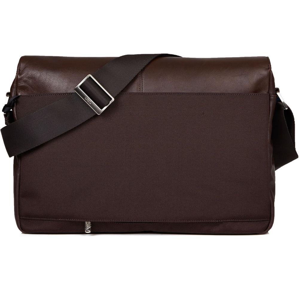 KNOMO USA 15" Kobe Leather Laptop Messenger Bag