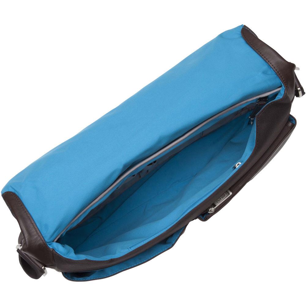 KNOMO USA 15" Kobe Leather Laptop Messenger Bag