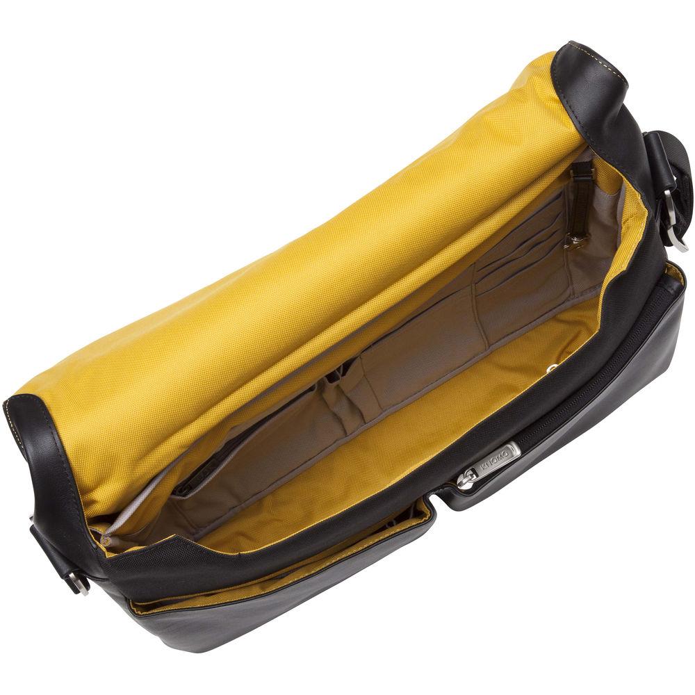 KNOMO USA 15" Kobe Leather Laptop Messenger Bag