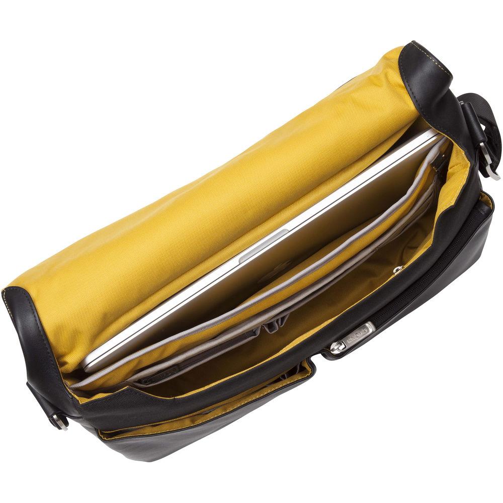 KNOMO USA 15" Kobe Leather Laptop Messenger Bag