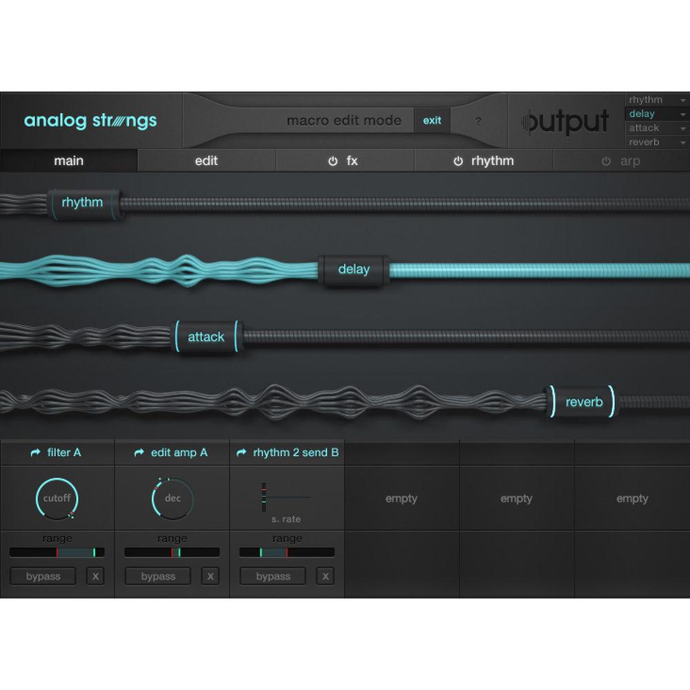 Output Analog Strings - Virtual Instrument Plug-In